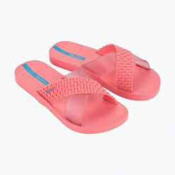 Klapki damskie Ipanema Sense Slide. Niebieskie klapki damskie Ipanema, bez wzorów, bez obcasa. Za 79.99 zł.