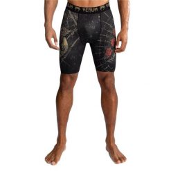Spodenki treningowe męskie Venum Santa Muerte 5.0 Men'S Vale Tudo Shorts. Czarne krótkie spodenki sportowe męskie VENUM, m, bez wzorów. Za 199.99 zł.