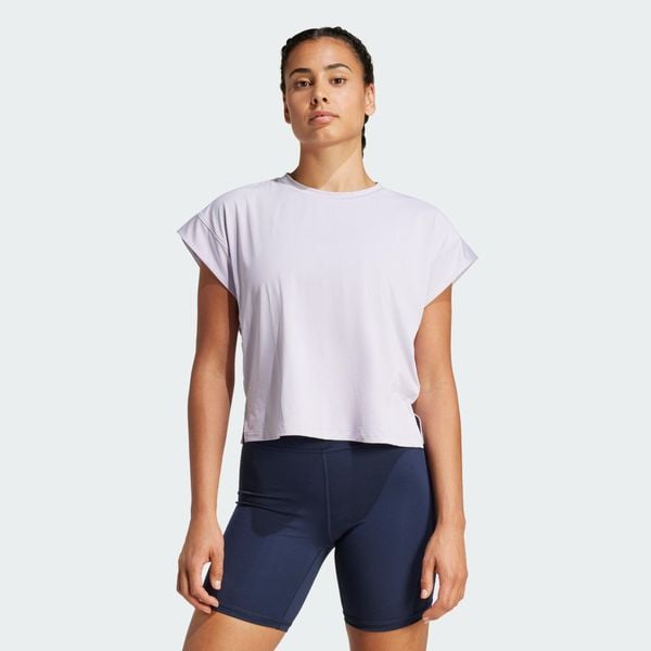 Koszulka Studio. Szare koszulki sportowe damskie Adidas, xs, bez wzorów, z materiału, sportowe, bez kołnierzyka. W wyprzedaży za 130.95 zł.