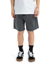 Spodenki z elastyczną talią dla Chłopcy TAXER YOUTH 15" Czarny. Czarne szorty dla chłopców Quiksilver, bez wzorów, z bawełny. Za 149.99 zł.