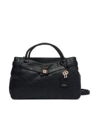 Guess Torebka Ella Logo HWPD97 46060 Czarny. Czarne torebki do ręki damskie Guess, z aplikacjami, ze skóry, bez dodatków. Za 634.99 zł.