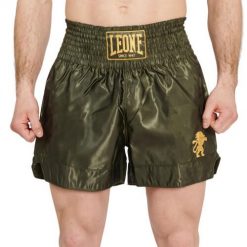 Szorty bokserskie Montana Basic 2. Zielone szorty męskie LEONE 1947, l, bez wzorów, z materiału, klasyczne. Za 244.50 zł.