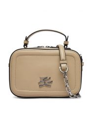 KARL LAGERFELD Torebka B1W30269 Beżowy. Brązowe listonoszki damskie KARL LAGERFELD, bez wzorów, ze skóry, bez dodatków. Za 1,299.00 zł.