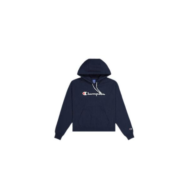 Bluza sportowa damska Champion Hooded. Niebieskie bluzy damskie Champion, m, bez wzorów, z kapturem. Za 154.27 zł.