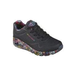 Buty do chodzenia damskie Skechers Uno. Czarne obuwie sportowe damskie Skechers, bez wzorów, z materiału, trekkingowe, Skechers Sport. Za 349.99 zł.