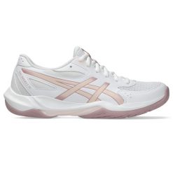 Buty do siatkówki damskie, Gel-Rocket 12. Białe obuwie sportowe damskie Asics, bez wzorów, do siatkówki. Za 299.99 zł.