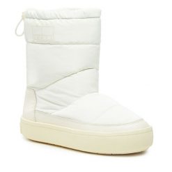 Śniegowce Tommy Jeans. Białe kozaki damskie Tommy Jeans, z jeansu. Za 339.99 zł.