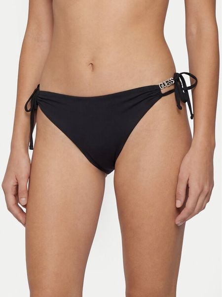Guess Dół od bikini E6GO18 MC040 Czarny. Czarne bikini damskie Guess, s, z aplikacjami. Za 107.99 zł.