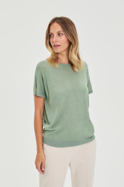 Wiskozowy sweter oliwkowy. Zielone swetry damskie MOODO, l, bez wzorów, z wiskozy, bez kołnierzyka, bez ramiączek, bez kaptura. Za 99.99 zł.