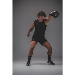 Koszulka bez rękawów Erima Intro Function czarna. Czarne koszulki sportowe damskie 55PROTEC, m, bez wzorów, z materiału, bez kołnierzyka, bez ramiączek, na fitness i siłownię. Za 100.18 zł.