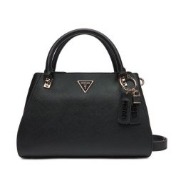 Torebka Guess. Czarne torebki do ręki damskie Guess, z aplikacjami, klasyczne, bez dodatków. Za 479.99 zł.
