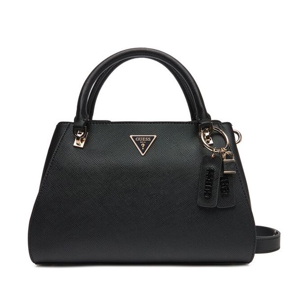 Torebka Guess. Czarne torebki do ręki damskie Guess, z aplikacjami, klasyczne, bez dodatków. Za 479.99 zł.