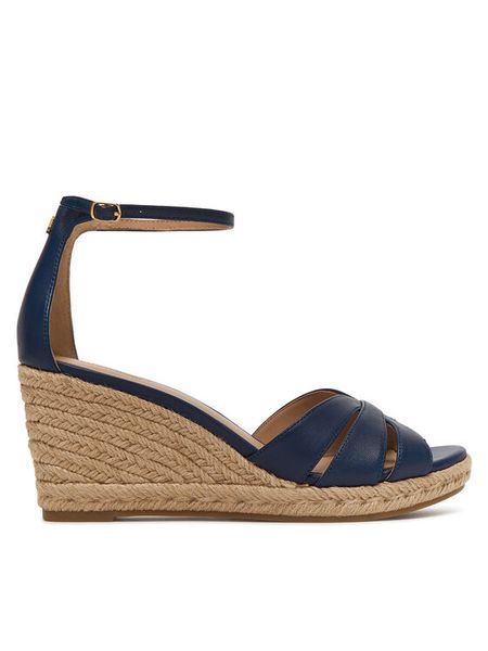 LAUREN RALPH LAUREN Espadryle Nellie 802P04433003 Granatowy. Niebieskie sandały damskie Lauren Ralph Lauren, bez wzorów, ze skóry, bez obcasa, bez zapięcia. Za 657.99 zł.