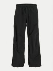 Jack & Jones Spodnie materiałowe Parachute 12260931 Czarny Loose Fit. Czarne spodnie materiałowe męskie Jack & Jones, l, bez wzorów, z bawełny. Za 129.99 zł.