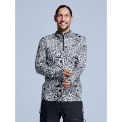 Bluza narciarska - Męska - Cabin Life - biała. Białe bluzy męskie POEDERBAAS, m, bez wzorów, z elastanu, bez kaptura, narciarskie. Za 264.52 zł.