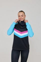 Damska koszulka termoaktywna z wysokim dekoltem Can't Touch This. Niebieskie koszulki sportowe damskie OOSC, s, bez wzorów, z materiału, bez kołnierzyka, bez ramiączek, na fitness i siłownię. Za 294.99 zł.