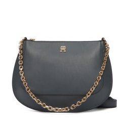 Torebka Tommy Hilfiger. Szare torebki do ręki damskie Tommy Hilfiger, bez wzorów, klasyczne, bez dodatków. Za 649.99 zł.