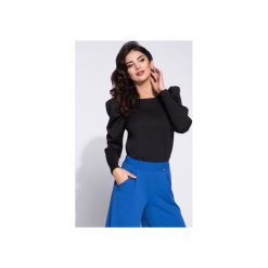 Elegancka bluzka damska z bufiastym rękawem. Czarne t-shirty i topy dla dziewczynek Bien fashion, bez wzorów, z tkaniny, bez ramiączek. Za 119.00 zł.