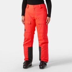 Spodnie narciarskie cargo damskie Helly Hansen Switch 2.0. Czerwone spodnie materiałowe damskie Helly Hansen, bez wzorów. W wyprzedaży za 852.00 zł.