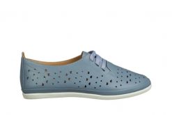 Półbuty Bayla-161 158 707 Denim 161712, Niebieski, Skóra naturalna - 37. Niebieskie półbuty damskie Bayla, na lato, bez wzorów, z denimu, bez obcasa, na płaskiej podeszwie, bez zapięcia. W wyprzedaży za 179.10 zł.