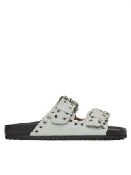 DeeZee Klapki MXCR-208 Niebieski. Niebieskie klapki damskie DeeZee, bez wzorów, z materiału, bez obcasa. Za 104.99 zł.