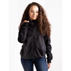 Damska kurtka softshell bez izolacji stretch Basic, czarny. Czarne kurtki damskie Unuo, na jesień, xl, bez wzorów, z softshellu, bez kaptura. Za 264.00 zł.