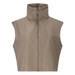 Damska kurtka bez rękawów Athlecia Aiana. Brązowe kurtki damskie Athlecia, bez wzorów, bez kaptura. Za 253.00 zł.