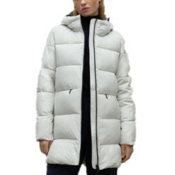 Kurtka ECOALF MARANGU JACKET WOM Biały. Białe kurtki damskie Ecoalf, l, bez wzorów, z syntetyku, bez kaptura. Za 898.95 zł.