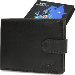 Beltimore Męski portfel skórzany klasyczny RFiD czarny Beltimore K42. Czarne portfele męskie Beltimore, bez wzorów. Za 51.69 zł.