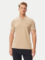Beverly Hills Polo Club Polo P-SS26M-P450124 Beżowy Regular Fit. Brązowe koszulki polo męskie Beverly Hills Polo Club, m, bez wzorów, z bawełny, bez ramiączek. Za 229.99 zł.