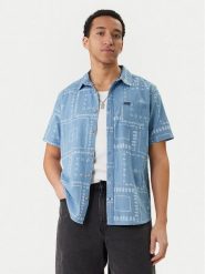 RVCA Koszula Frame Chambray AVYWT00507 Błękitny Regular Fit. Niebieskie koszule męskie RVCA, m, bez wzorów, z bawełny, bez kołnierzyka, bez ramiączek. Za 299.99 zł.