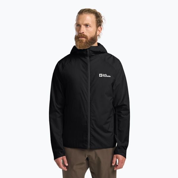 Kurtka przeciwwiatrowa męska Jack Wolfskin Prelight Octa. Czarne kurtki męskie Jack Wolfskin, m, bez wzorów, bez kaptura. Za 689.99 zł.