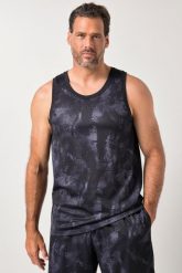 Męska Tank top siateczkowy fitness nadruk na całej powierzchni szybkoschnący. Czarne t-shirty męskie JAY-PI, m, bez wzorów, z materiału, sportowe, bez kołnierzyka. Za 139.99 zł.
