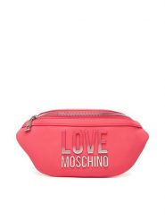LOVE MOSCHINO Saszetka nerka JC4259PP0MKD0615 Różowy. Czerwone torebki do ręki damskie Love Moschino, bez wzorów, ze skóry, bez dodatków. Za 549.99 zł.