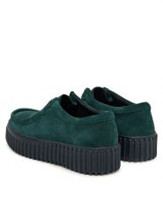 Clarks Półbuty Torhill Bee 26327769 Zielony. Zielone półbuty damskie Clarks, bez wzorów, ze skóry, bez obcasa, na płaskiej podeszwie, bez zapięcia. Za 479.99 zł.
