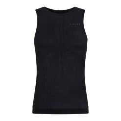 Tank top Falke Ultralight Cool. Czarne bielizna termoaktywna męska Falke, m, bez wzorów, bez kołnierzyka. Za 294.50 zł.