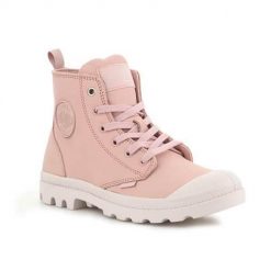 Buty do chodzenia damskie Palladium Pampa HI Zip SL. Czerwone obuwie sportowe damskie Palladium, bez wzorów, z gumy, trekkingowe. Za 677.25 zł.