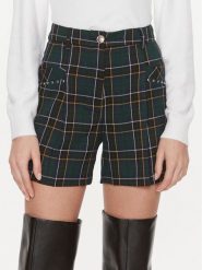 Liu Jo Szorty materiałowe MF3347 T4419 Zielony ciemny Relaxed Fit. Zielone szorty damskie Liu Jo, bez wzorów, z materiału. Za 779.99 zł.