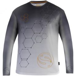 Koszulka Wędkarska Przeciwsłoneczna Guru Hexagon Cool Shirt Upf 50+. Szare koszulki sportowe męskie Guru, s, bez wzorów, bez kołnierzyka, bez ramiączek. Za 173.99 zł.