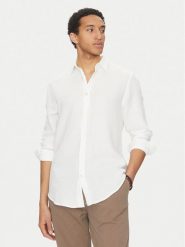 Guess Koszula M5GH85 WH831 Biały Regular Fit. Białe koszule męskie Guess, m, z aplikacjami, z syntetyku, bez kołnierzyka, bez ramiączek. Za 219.99 zł.