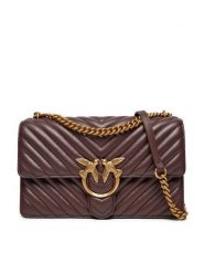 PINKO Torebka Love One Classic Dc AI 24-25 PLTT 100941 A0GK Bordowy. Czerwone listonoszki damskie Pinko, bez wzorów, ze skóry, bez dodatków. Za 1,619.00 zł.