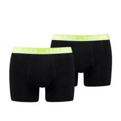 Bokserki męskie Head Basic Boxer 2 Pack. Czarne bokserki męskie Head, m, bez wzorów. Za 75.00 zł.