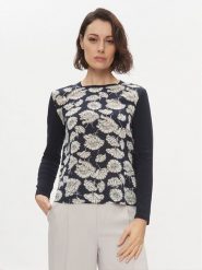 Weekend Max Mara Bluzka Calamai 2415941051650 Granatowy Regular Fit. Niebieskie bluzki damskie Weekend Max Mara, xs, bez wzorów, z lyocellu, bez kołnierzyka, bez ramiączek. Za 309.99 zł.