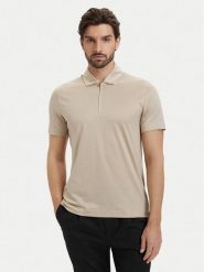 BOSS Polo H-Paras 50537955 Beżowy jasny Regular Fit. Brązowe koszulki polo męskie Boss, m, bez wzorów, z bawełny, bez ramiączek. Za 599.99 zł.