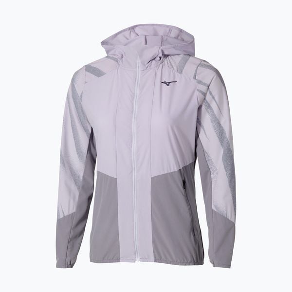 Kurtka do biegania damska Mizuno Active Alpha Hodded. Szare kurtki damskie Mizuno, xs, bez wzorów, z materiału, bez kaptura, do biegania. Za 299.99 zł.