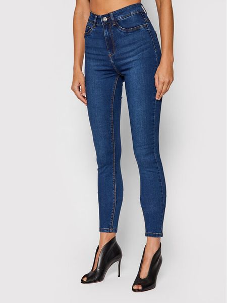 Noisy May Jeansy Callie 27007979 Granatowy Skinny Fit. Niebieskie jeansy damskie Noisy may. Za 99.99 zł.