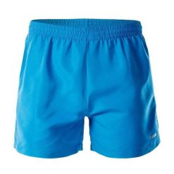 Shorty Męskie Odblaskowy Materiał Logo Matt. Niebieskie krótkie spodenki sportowe męskie Hi-tec, m, bez wzorów, z materiału, trekkingowe. Za 64.99 zł.