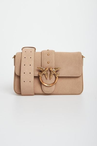 Torebka damska zamszowa skóra Mini Slouchy Fl Suede PINKO. Plecaki damskie Pinko, bez wzorów, ze skóry. W wyprzedaży za 1,247.20 zł.