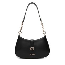 Torebka Guess. Czarne torebki do ręki damskie Guess, z aplikacjami, klasyczne, bez dodatków. Za 549.99 zł.