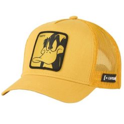 Czapka z daszkiem Capslab Looney Tunes Daffy Duck Trucker CL/LOO4/1/DUF1. Żółte czapki i kapelusze męskie CapsLab, bez wzorów. Za 122.00 zł.